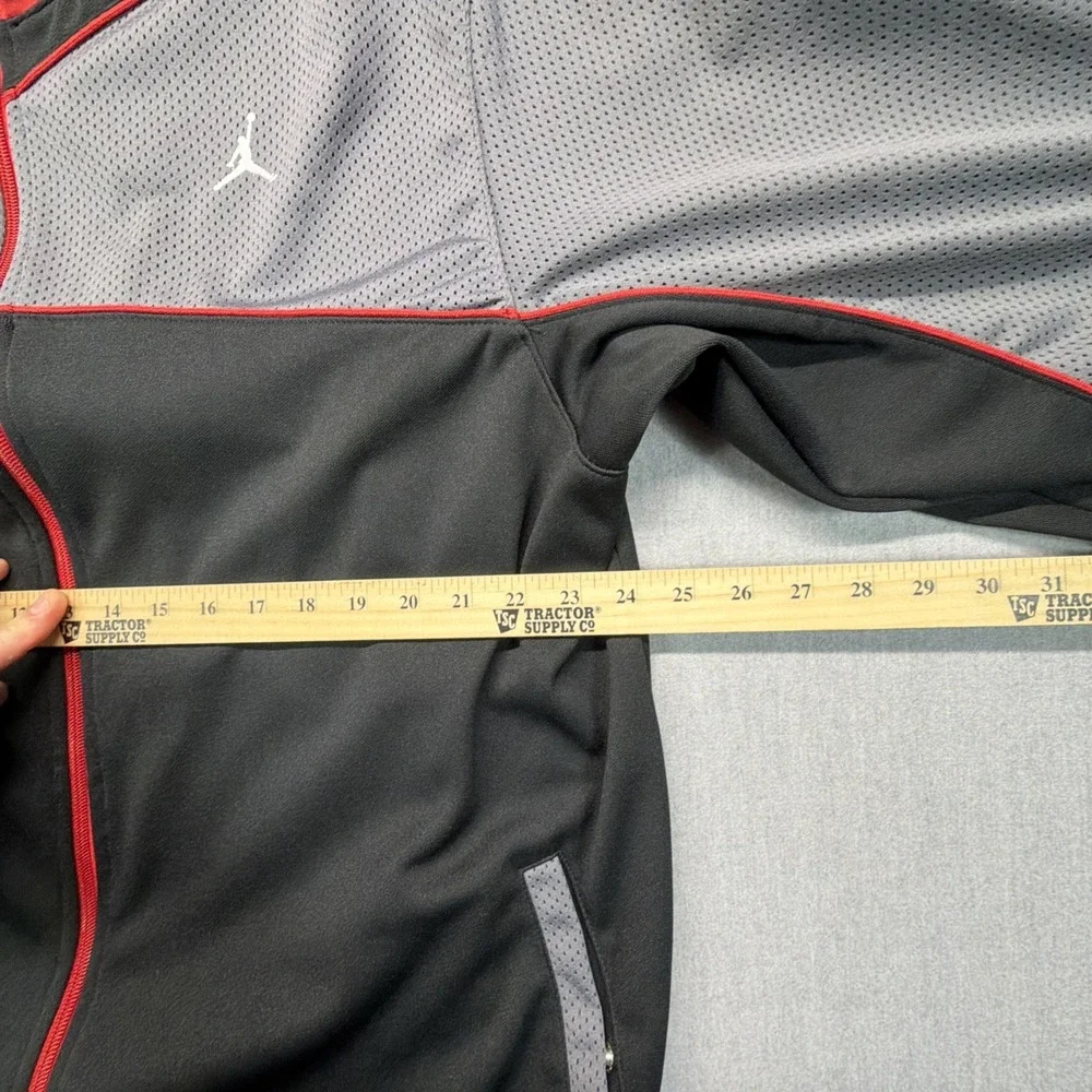 Air‎ Jordan Jacket Mens XL Black Gray Track Full Zip Pocket Jumpman Performance